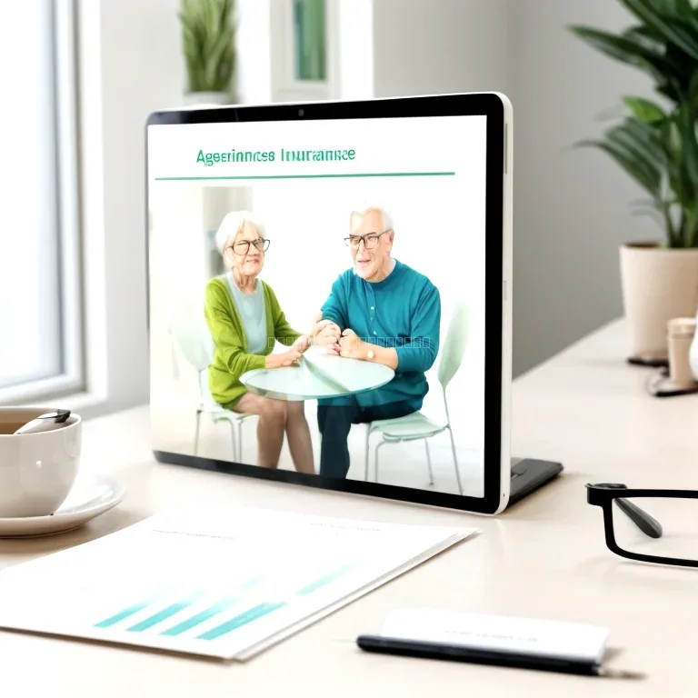 Advisor reviewing insurance options with a senior